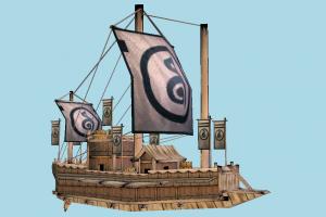 Goryeo Ship galleon, pirate-ship, boat, sailboat, pirate, ship, watercraft, vessel, wooden, maritime